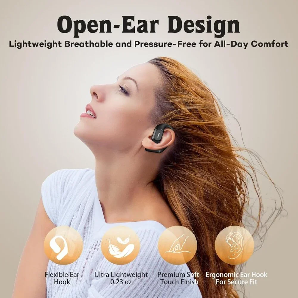 Open Ear Headphones,Over Ear Earbuds with Ergonomic Earhook-Brand new in the box